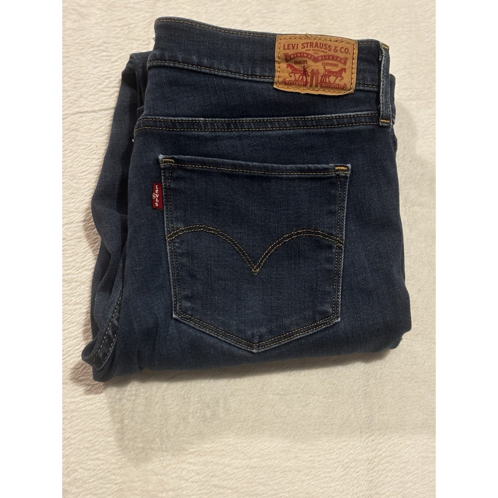 Levi's 311 Shaping Skinny Jeans Women's 30x29‎ Distressed Stretch Dark Wash